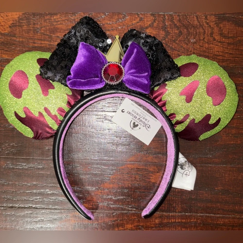 Disney Villain Snow White Minnie Mouse Headband - Picture 2 of 5